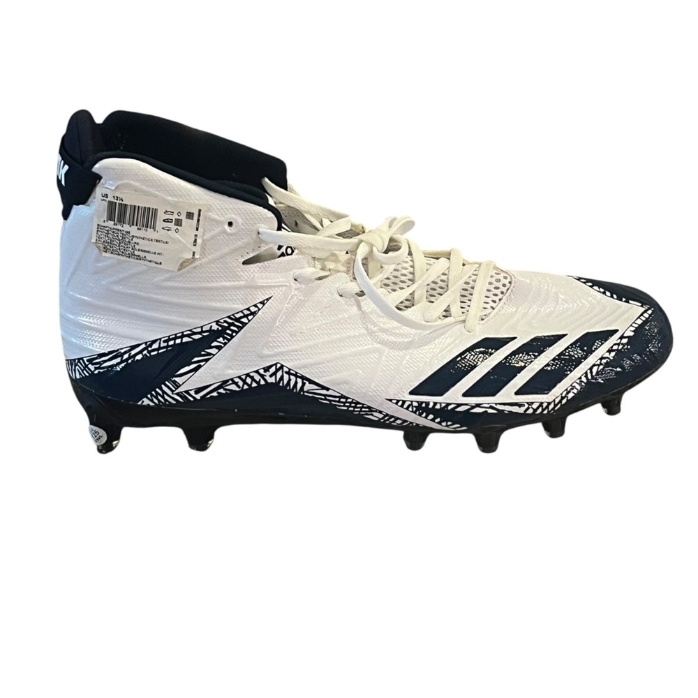 New Adidas FREAK Football Sports Cleats Mens 13.5 White Navy - Picture 6 of 9